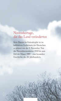 Zusatzmaterial 9783462051445 U4 von On November 9 – Interior Views of a  Century: Innenansichten eines Jahrhunderts von Anke Hilbrenner, Charlotte Jahnz