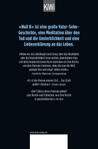 Zusatzmaterial 9783462051582 U4 von Null K: Roman von Don DeLillo
