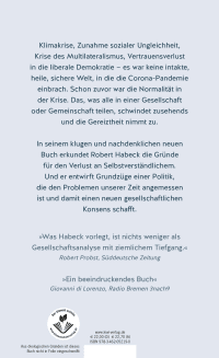 Zusatzmaterial 9783462052190 U4 von Von hier an anders: Eine politische Skizze (mit aktuellem Nachwort) von Robert Habeck