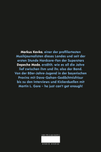Zusatzmaterial 9783462053272 U4 von Markus Kavka on Depeche Mode von Markus Kavka