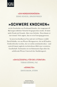 Zusatzmaterial 9783462053401 U4 von Schwere Knochen: Roman von David Schalko