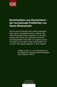 Zusatzmaterial 9783462053425 U4 von Jenseits: Thriller von Yassin Musharbash