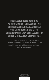 Zusatzmaterial 9783462053517 U4 von Weiß von Bret Easton Ellis