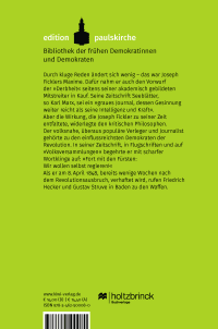 Zusatzmaterial 9783462500080 U4 von Fort mit den Fürsten: Wir wollen selbst regieren!: Mit einem Vorwort von Dirk Kurbjuweit von Joseph Fickler