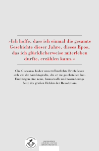Zusatzmaterial 9783462000733 U4 von Ich umarme dich mit all meiner revolutionären Hingabe: Gesammelte Briefe 1947-1967 von Ernesto Che Guevara