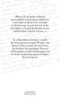 Zusatzmaterial 9783462048230 U4 von Mein blaues Zimmer: Autobiographische Skizzen von Angela Winkler, Brigitte Landes
