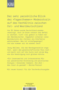 Zusatzmaterial 9783462008180 U4 von Die neue Entfremdung: Warum Ost- und Westdeutschland auseinanderdriften und was wir dagegen tun können von Jessy Wellmer