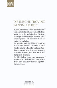 Zusatzmaterial 9783462052480 U4 von Tod in der Bibliothek: Ein Fall für Detective Strafford von JB Lawless