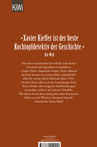 Zusatzmaterial 9783462049220 U4 von Dangerous Recommendations (Xavier Kieffer 5): Ein kulinarischer Krimi von Tom Hillenbrand
