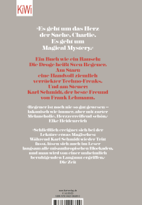 Zusatzmaterial 9783462046892 U4 von Magical Mystery or: The Return of Karl Schmidt: Roman von Sven Regener