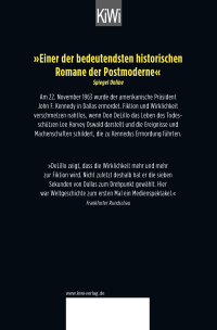 Zusatzmaterial 9783462051759 U4 von Libra (Sieben Sekunden): Roman von Don DeLillo