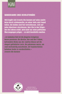 Zusatzmaterial 9783462032352 U4 von Das magische Gefühl, unverwundbar zu sein: Das Tagebuch der Lateinamerika-Reise 1953-1956 von Ernesto Che Guevara
