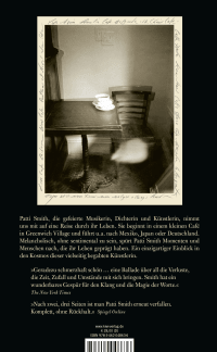 Zusatzmaterial 9783462048636 U4 von M Train: Erinnerungen von Patti Smith