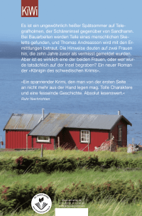 Zusatzmaterial 9783462002911 U4 von Das Grab in den Schären: Ein Fall für Thomas Andreasson von Viveca Sten