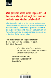 Zusatzmaterial 9783462050615 U4 von Sophia, der Tod und ich: Roman von Thees Uhlmann