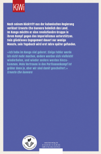 Zusatzmaterial 9783462000764 U4 von Der afrikanische Traum: Kongolesisches Tagebuch von Ernesto Che Guevara