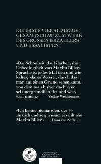 Zusatzmaterial 9783462052534 U4 von Im Kopf von Maxim Biller: Essays zum Werk