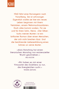 Zusatzmaterial 9783462004397 U4 von Der Silberfuchs meiner Mutter: Roman von Alois Hotschnig