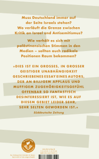 Zusatzmaterial 9783462003512 U4 von Über Israel reden: Eine deutsche Debatte von Meron Mendel