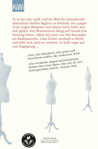 Zusatzmaterial 9783462001457 U4 von Untenable Circumstances: Roman von Alain Claude Sulzer