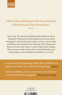 Zusatzmaterial 9783462051056 U4 von The Cretan Guest: Roman von Klaus Modick