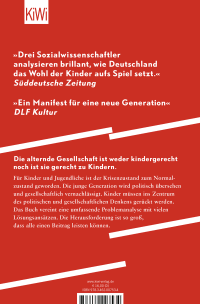 Zusatzmaterial 9783462007534 U4 von Children – A Minority Without Protection: Aufwachsen in der alternden Gesellschaft von Aladin El-Mafaalani, Sebastian Kurtenbach, Klaus Peter Strohmeier