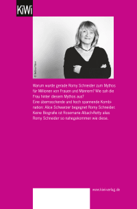 Zusatzmaterial 9783462040555 U4 von Romy Schneider: Mythos und Leben von Alice Schwarzer
