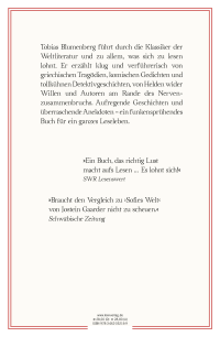 Zusatzmaterial 9783462052169 U4 von Der Lesebegleiter: Eine Entdeckungsreise durch die Welt der Bücher von Tobias Blumenberg