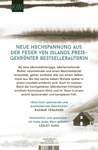 Zusatzmaterial 9783462007114 U4 von Verlogen: Ein Island-Krimi von Eva Björg Ægisdóttir