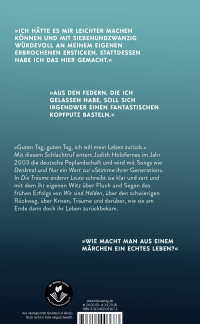 Zusatzmaterial 9783462003673 U4 von Die Träume anderer Leute von Judith Holofernes