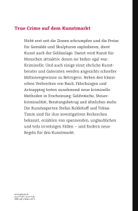 Zusatzmaterial 9783462321197 U4 von Kunst und Verbrechen von Stefan Koldehoff, Tobias Timm