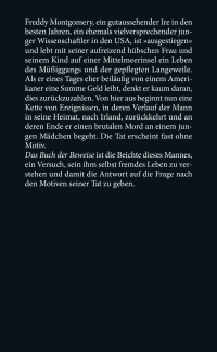 Zusatzmaterial 9783462021271 U4 von Das Buch der Beweise: Roman von John Banville