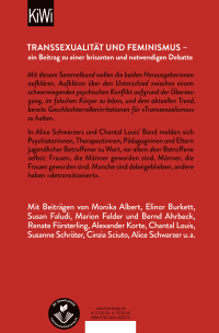 Zusatzmaterial 9783462002676 U4 von Transsexualität: Was ist eine Frau? Was ist ein Mann? - Eine Streitschrift 