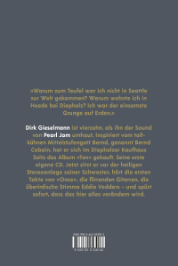 Zusatzmaterial 9783462053913 U4 von Dirk Gieselmann über Pearl Jam oder Du sollst keine gute Laune haben von Dirk Gieselmann
