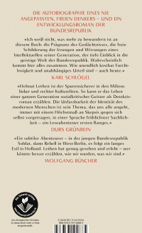 Zusatzmaterial 9783737100885 U4 von Denn für dieses Leben ist der Mensch nicht schlau genug: Erinnerungen von Helmut Lethen