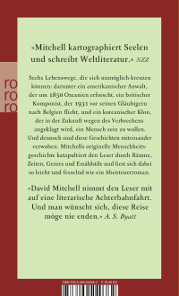 Zusatzmaterial 9783499240362 U4 von Der Wolkenatlas von David Mitchell