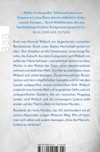 Zusatzmaterial 9783499012709 U4 von Kälte von Szczepan Twardoch