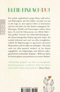 Zusatzmaterial 9783499634055 U4 von Du musst nicht von allen gemocht werden: Vom Mut, sich nicht zu verbiegen von Ichiro Kishimi, Fumitake Koga