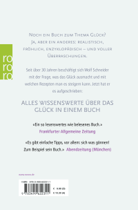 Zusatzmaterial 9783499622311 U4 von Glück!: Eine etwas andere Gebrauchsanweisung von Wolf Schneider