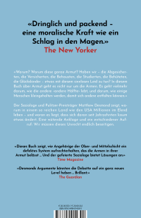 Zusatzmaterial 9783499014390 U4 von Armut: Eine amerikanische Katastrophe von Matthew Desmond