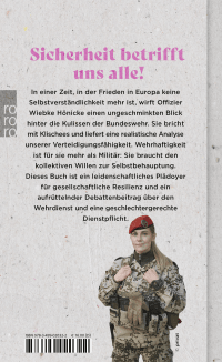 Zusatzmaterial 9783499020322 U4 von Kämpfen können, um nicht kämpfen zu müssen: Warum unsere Freiheit gemeinsame Verteidigung braucht von Wiebke Hönicke