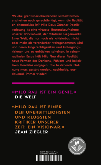 Zusatzmaterial 9783498001155 U4 von RECLAIMING THE FUTURE – An Essay: Ein Essay von Milo Rau
