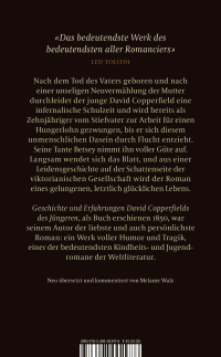 Zusatzmaterial 9783498002978 U4 von David Copperfield von Charles Dickens