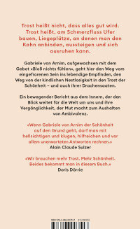 Zusatzmaterial 9783498003517 U4 von THE CONSOLATION OF BEAUTY – A Quest: Eine Suche von Gabriele von Arnim