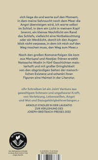 Zusatzmaterial 9783498003760 U4 von Der Fluss und das Meer von Natascha Wodin