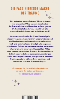 Zusatzmaterial 9783498003791 U4 von Warum wir träumen: Was uns das Gehirn im Schlaf über unser Leben offenbart von Dr. Rahul Jandial