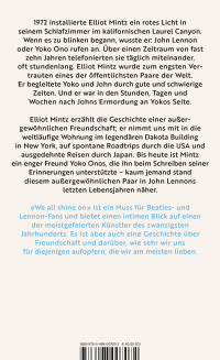 Zusatzmaterial 9783498007072 U4 von We all shine on: John, Yoko und ich von Elliot Mintz