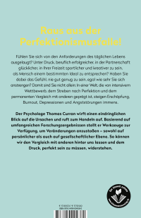 Zusatzmaterial 9783499004360 U4 von Nie gut genug: Die fatalen Folgen des Perfektionismus  - und wie wir uns vom Selbstoptimierungsdruck befreien können von Thomas Curran