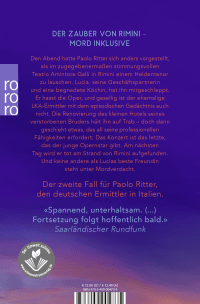 Zusatzmaterial 9783499004735 U4 von Tod in Rimini: Paolo Ritter ermittelt von Dani Scarpa