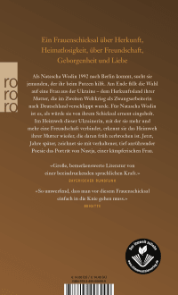 Zusatzmaterial 9783499006999 U4 von Nastjas Tränen von Natascha Wodin